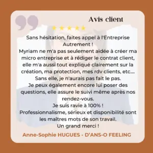 Il s'agit d'un avis google pour connaitre l'entreprise autrement